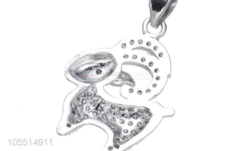 New Arrival Goat Shape Inlay Zircon Jewelry Pendant Best Necklace Pendant