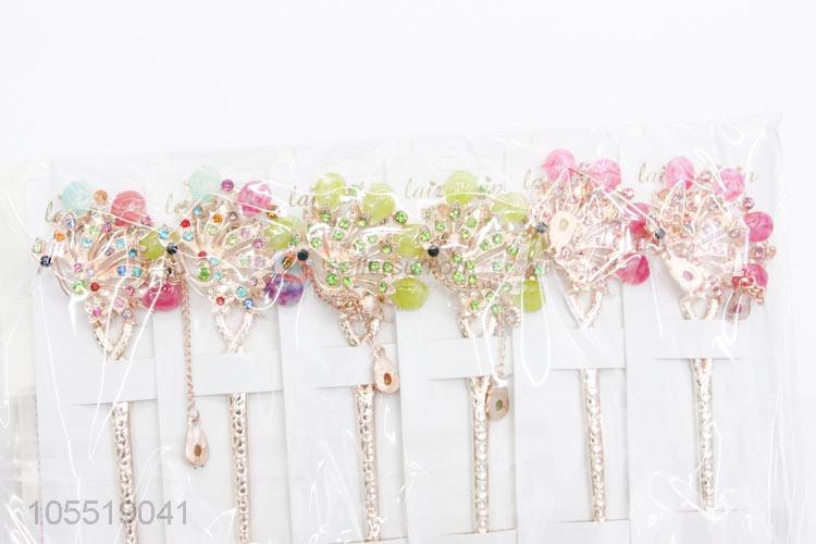 Eco-friendly Elegant Charm Hairpin Rhinestone Hair Stick