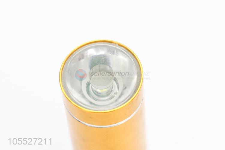 China OEM golden mini stick shape aluminum alloy led flashlight