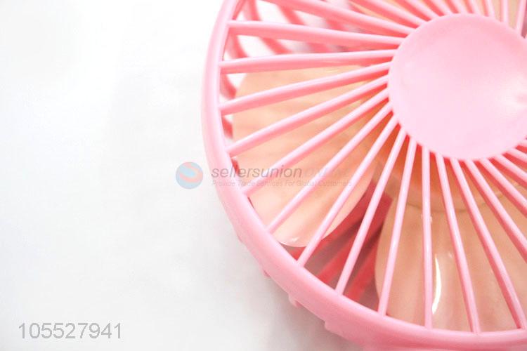 Top Quanlity Pink USB Charging Mini Fan for Outdoor Office