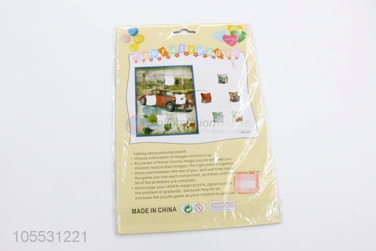 Wholesale Educational 3D EVA Mosaic Collage DIY Cartoon Puzzle Toy