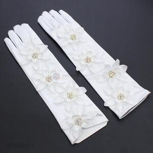 Best Price Women Elegant Crystals Beads Gloves