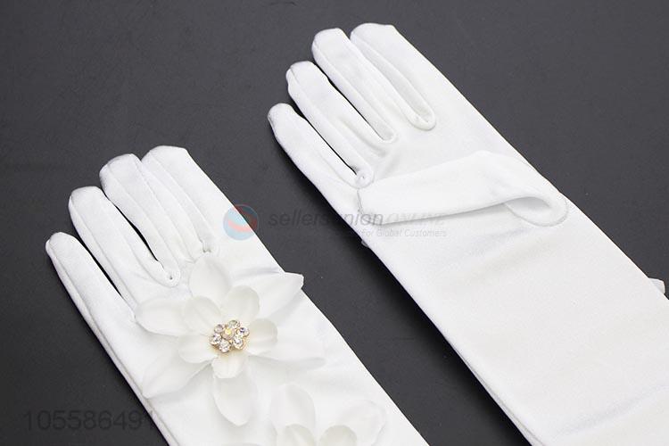 Best Price Women Elegant Crystals Beads Gloves