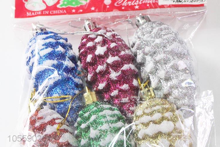 Hot Christmas Decoration Plastic Pine Cones Shape Christmas Ornament