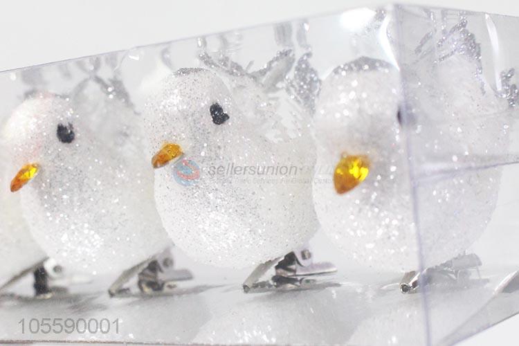 Hot Selling 4 Pieces Christmas Bird Christmas Decoration Tree Ornament