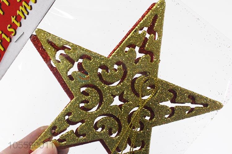 Wholesale Plastic Christmas Tree Top Decorative Star Ornament