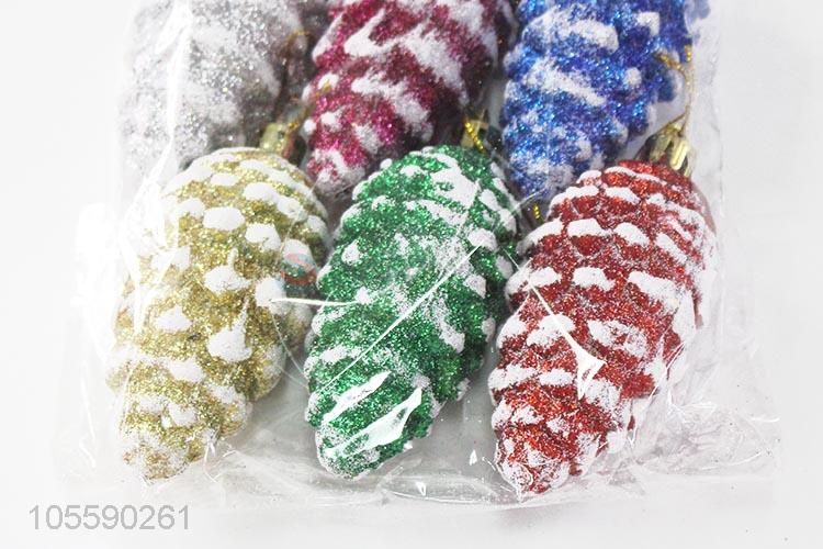 Hot Christmas Decoration Plastic Pine Cones Shape Christmas Ornament