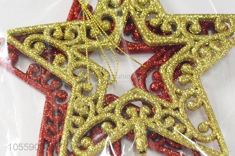 Best Price Plastic Christmas Star Hanging Tree Ornament