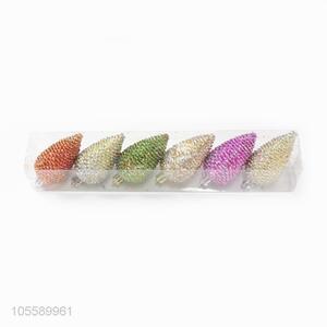 High Quality Colorful Pine Cones Christmas Hanging Tree Ornament