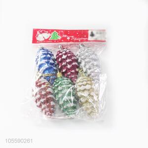 Hot Christmas Decoration Plastic Pine Cones Shape Christmas Ornament