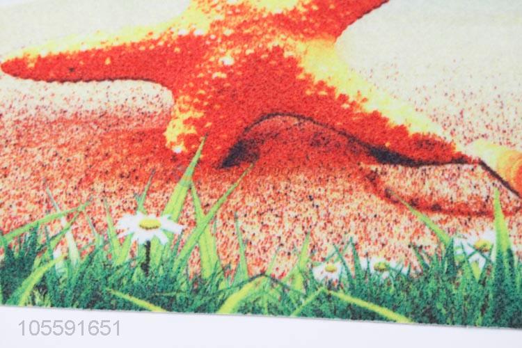 Competitive Price Beach Patter Non-woven Fabric Floor Mat Door Mat