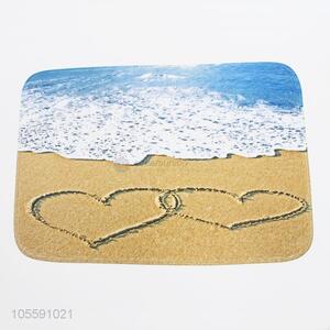 Popular Wholesale Beach Love Patter Home Mat for Living Room