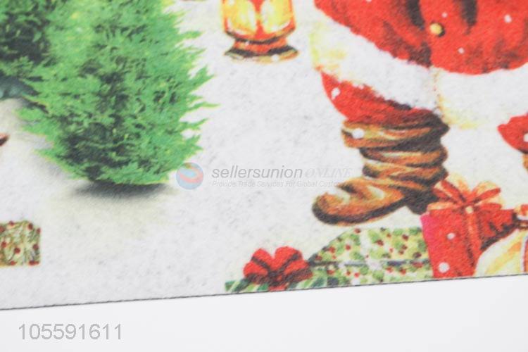 Good Sale Christmas Series Non-woven Entrance Door Floor Mat