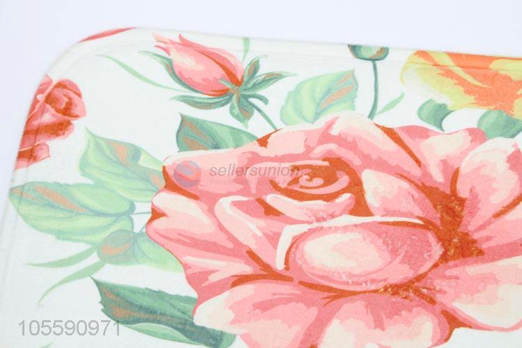 Wholesale Price Flower Patter Floor Mat for Home