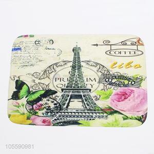 Wholesale Popular Famous Building Paris Tower Floor Mat Carpet Decor Home