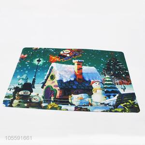 Cheap Price Snowman Christmas Pattern Non-woven Fabric Floor Mat Door Mat