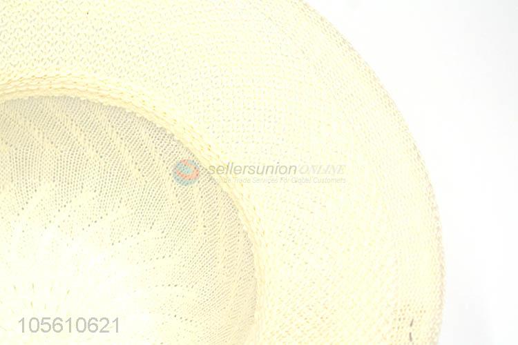 High class wide brim women straw hat summer beach cap