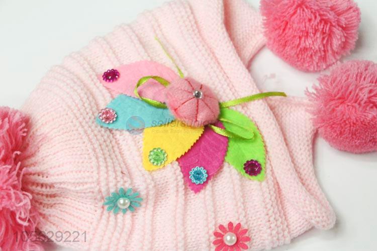 New Arrival Kids Cute Knitted Beanie Colorful Winter Warm Cap