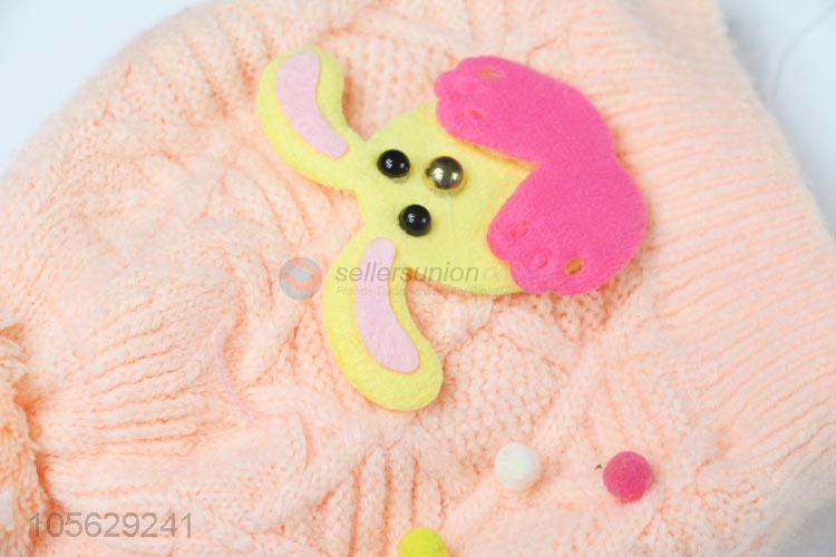 Cute Design Knitted Beanie Cap For Baby