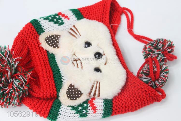 Wholesale Cartoon Knitted Beanie Colorful Earmuffs Hat For Baby