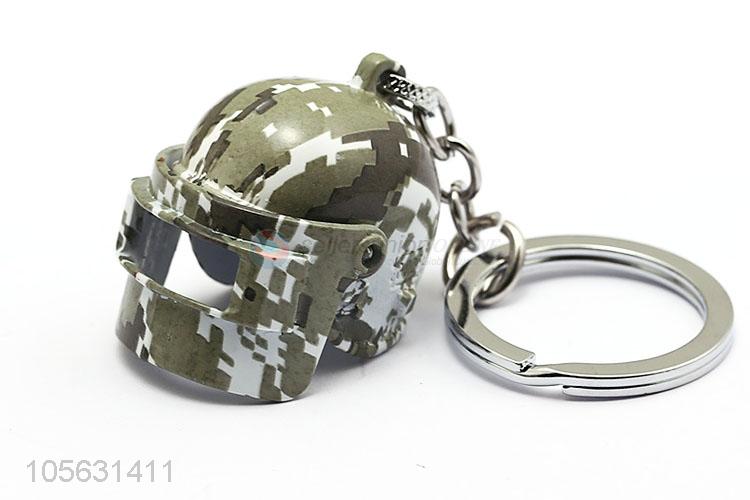 Custom Simulation Stereoscopic Level 3 Helmets Zinc Alloy Key Chain