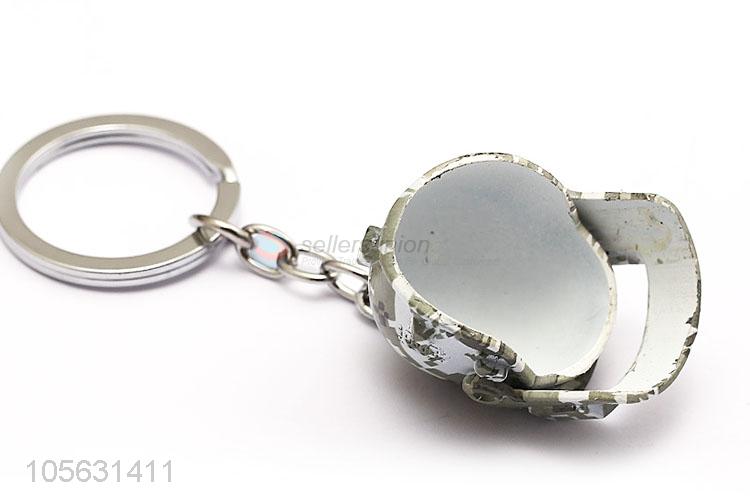 Custom Simulation Stereoscopic Level 3 Helmets Zinc Alloy Key Chain