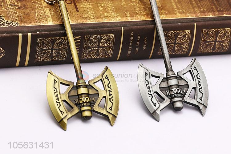 Good Quality Double-Sided Axe Model Zinc Alloy Key Chain