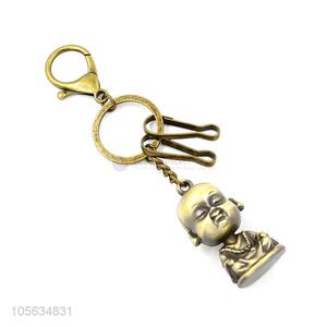 Cheap men vintage matte zinc alloy acolyte shape key ring key chain