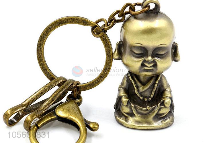 Cheap men vintage matte zinc alloy acolyte shape key ring key chain