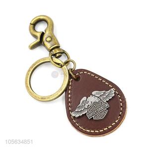 High grade vintage eagle charms key chain matte key ring for men