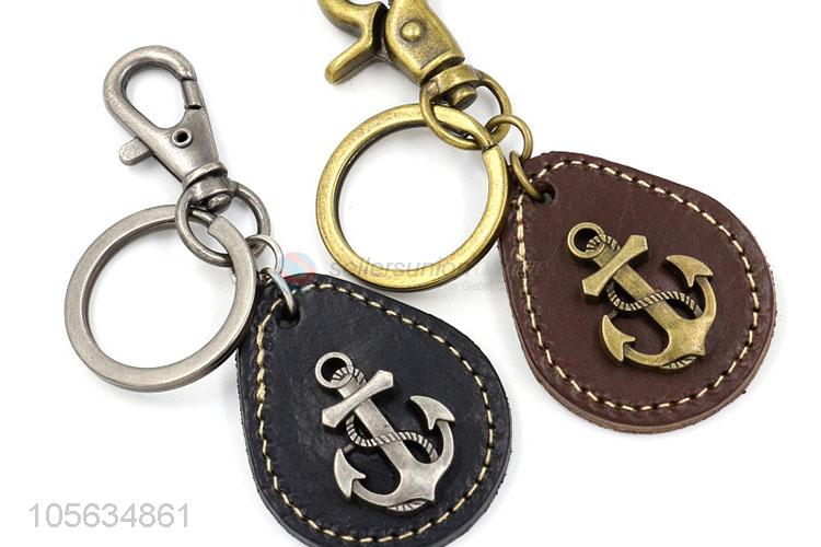 Excellent quality men favor retro anchor charms key chain key holder