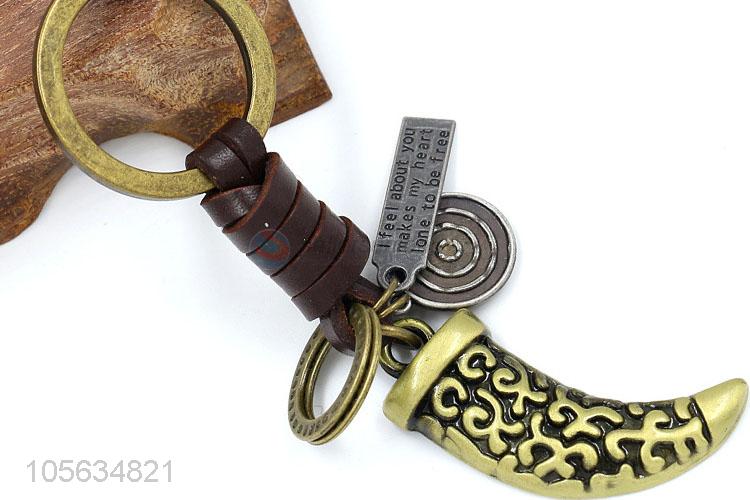 Customized men favor retro alloy charms key chain key holder