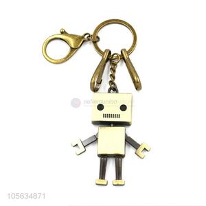 China maker men vintage matte zinc alloy robot shape key ring key chain