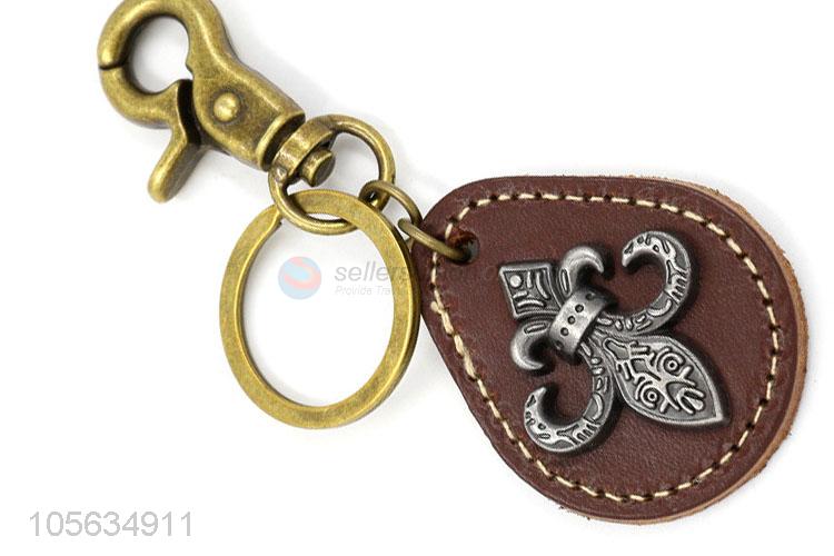 Recent deisgn men vintage matte zinc alloy charms key ring key chain