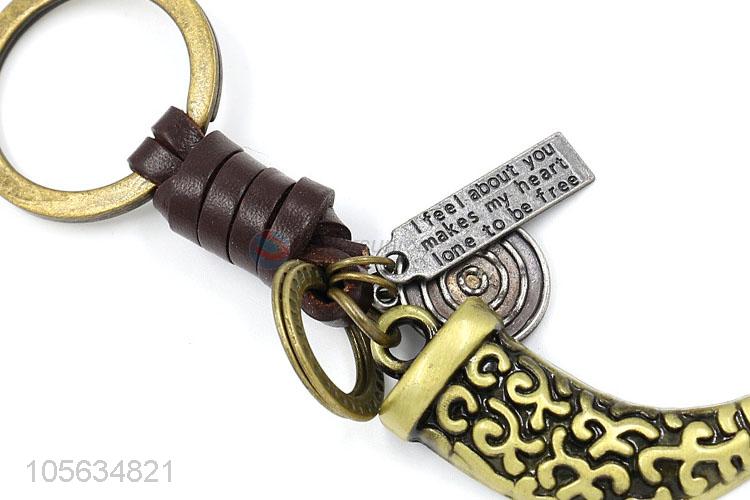 Customized men favor retro alloy charms key chain key holder