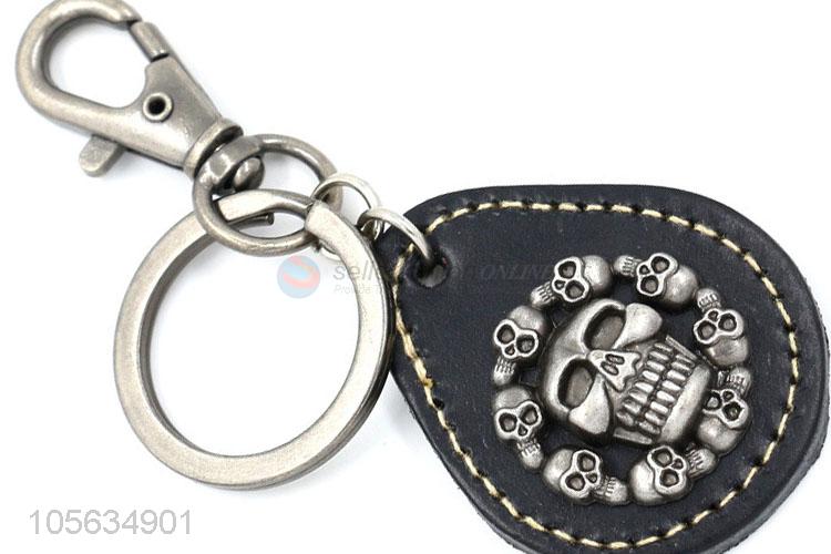 High sales men favor retro alloy skull shape key chain key holder