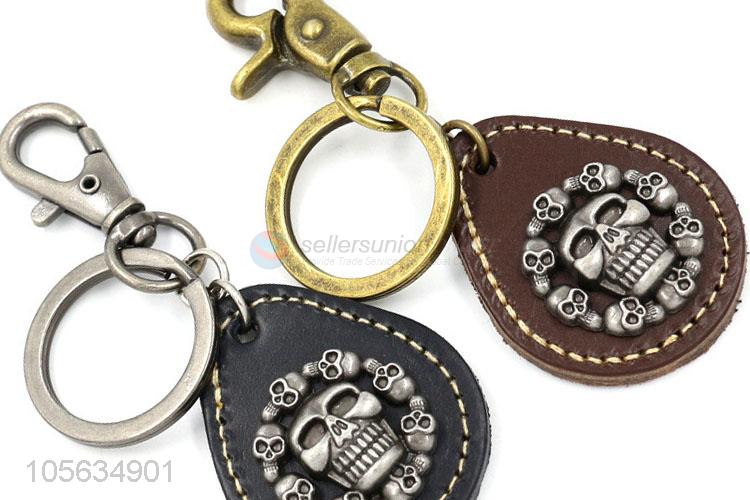 High sales men favor retro alloy skull shape key chain key holder