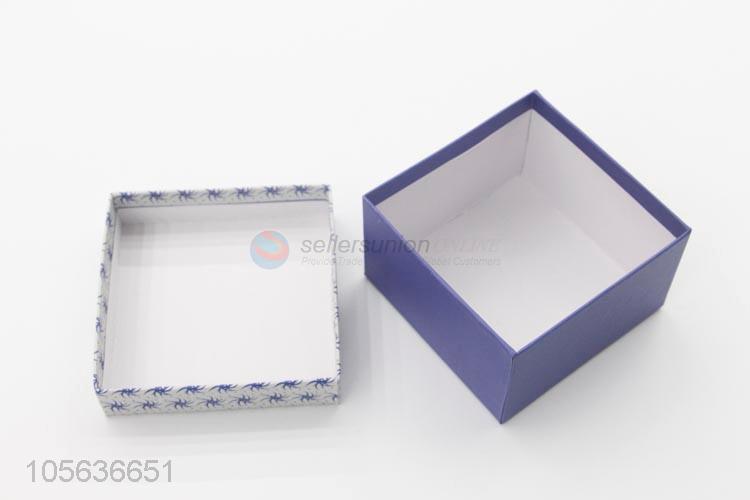 Latest design small printed paper gift box with ribbon