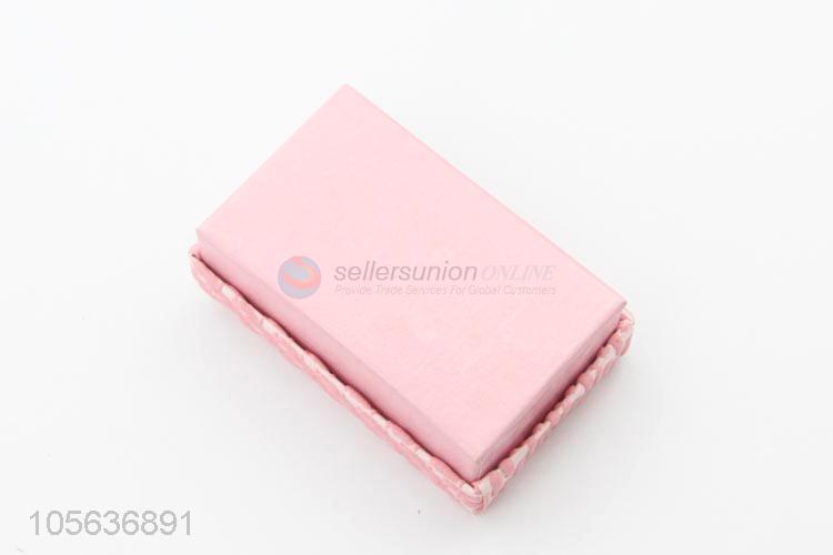 Wholesale small printed paper jewelry box with ribbon