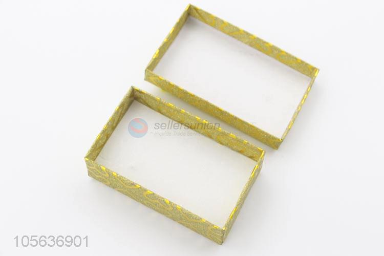 Competitive price paper jewelry box packing box with ribbon