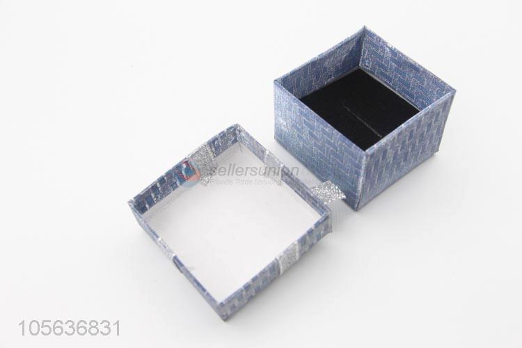 Low price custom logo paperboard ring jewelry box