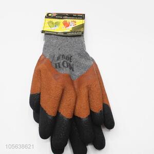 China suppliers latex work gloves protective safety gloves