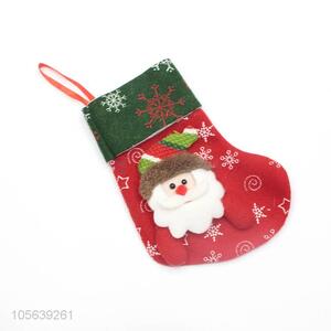 Made In China Wholesale Red and Green Claus Christmas Gift Bag Santa Christmas Stocking Sock