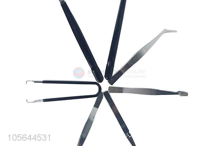 Hot Selling 7 Pieces Multifunction Tweezer Set