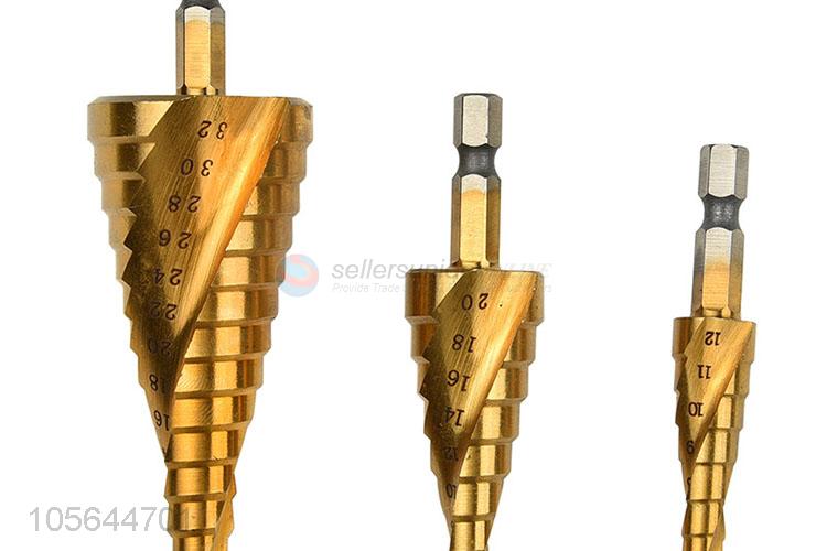 Good Quality Alloy Spiral Step Drill Bit Set Metal Drill Bit