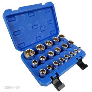 High Quality 19 Pieces Gear Socket Set Socket Bit Set