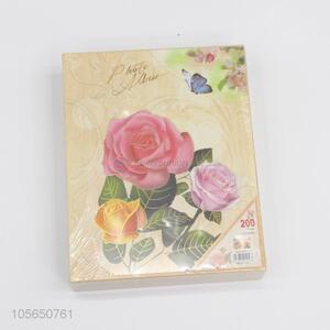 Eco-friendly Flower Pattern Cover Plastic Photo Collection Album