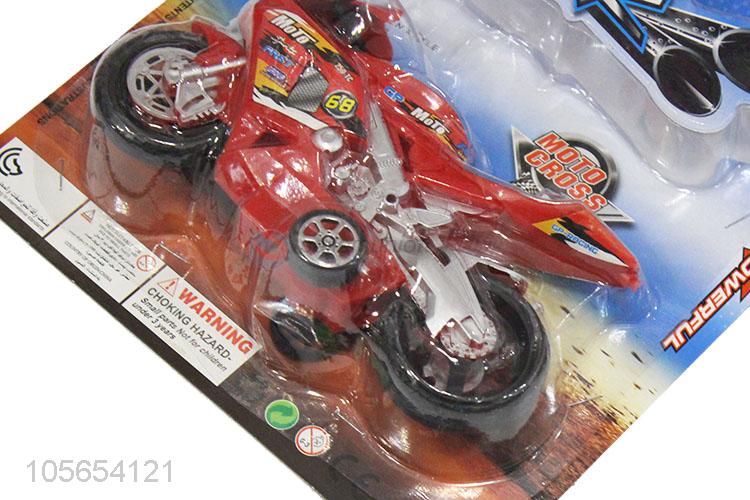 Fashion Design Plastic Inertial Motorcycles Toy Vehicle