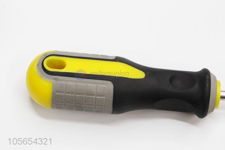 Hot selling hand tools plastic handle straight screwdriver