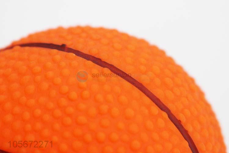 Popular Promotional Basketball Shape Resistant To Bite Pet Squeak Toys